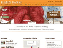 Tablet Screenshot of hahnfarm.com